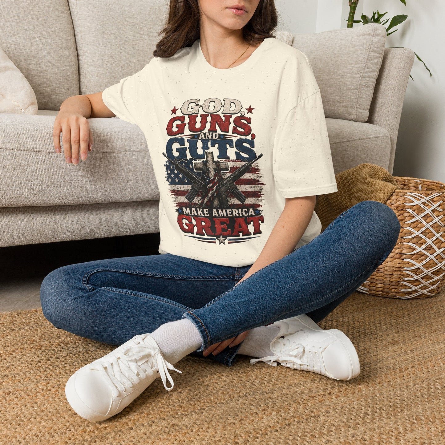 God, guns, and guts Graphic T-Shirt