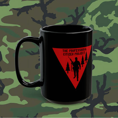 Pro Citizen Coffee Nightfighter Mug in midnight black; 11 or 15 oz