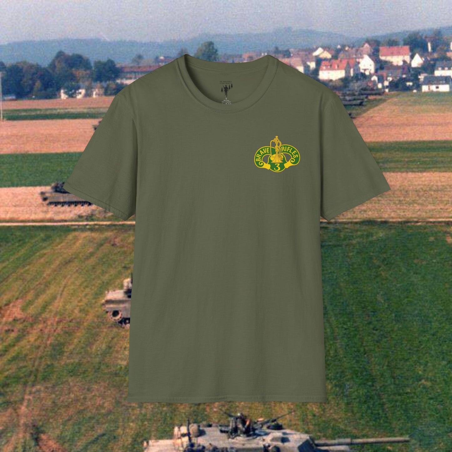 3 ACR Brave Rifles Left Chest Graphic T-Shirt