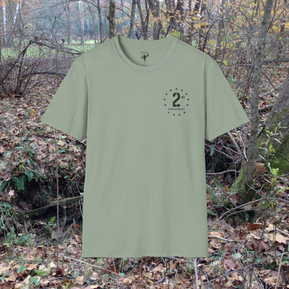 2nd Amendment Vintage Style Left Chest Graphic T-Shirt