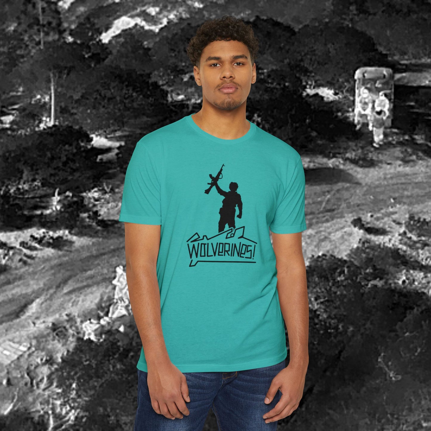 TPC Project  Recon Wolverines T-Shirt Black Graphic (front side)