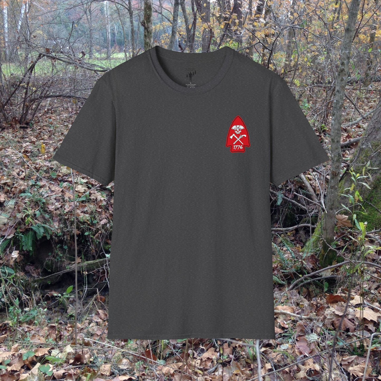 Rev War Arrowhead Left Chest Graphic T-Shirt