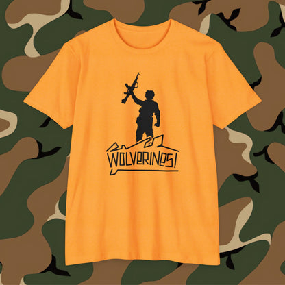 Wolverines T-Shirt Black Graphic (front side print)