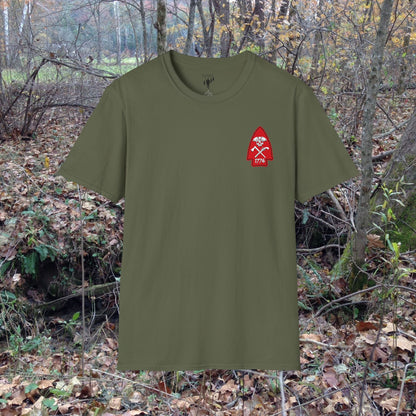 Rev War Arrowhead Left Chest Graphic T-Shirt