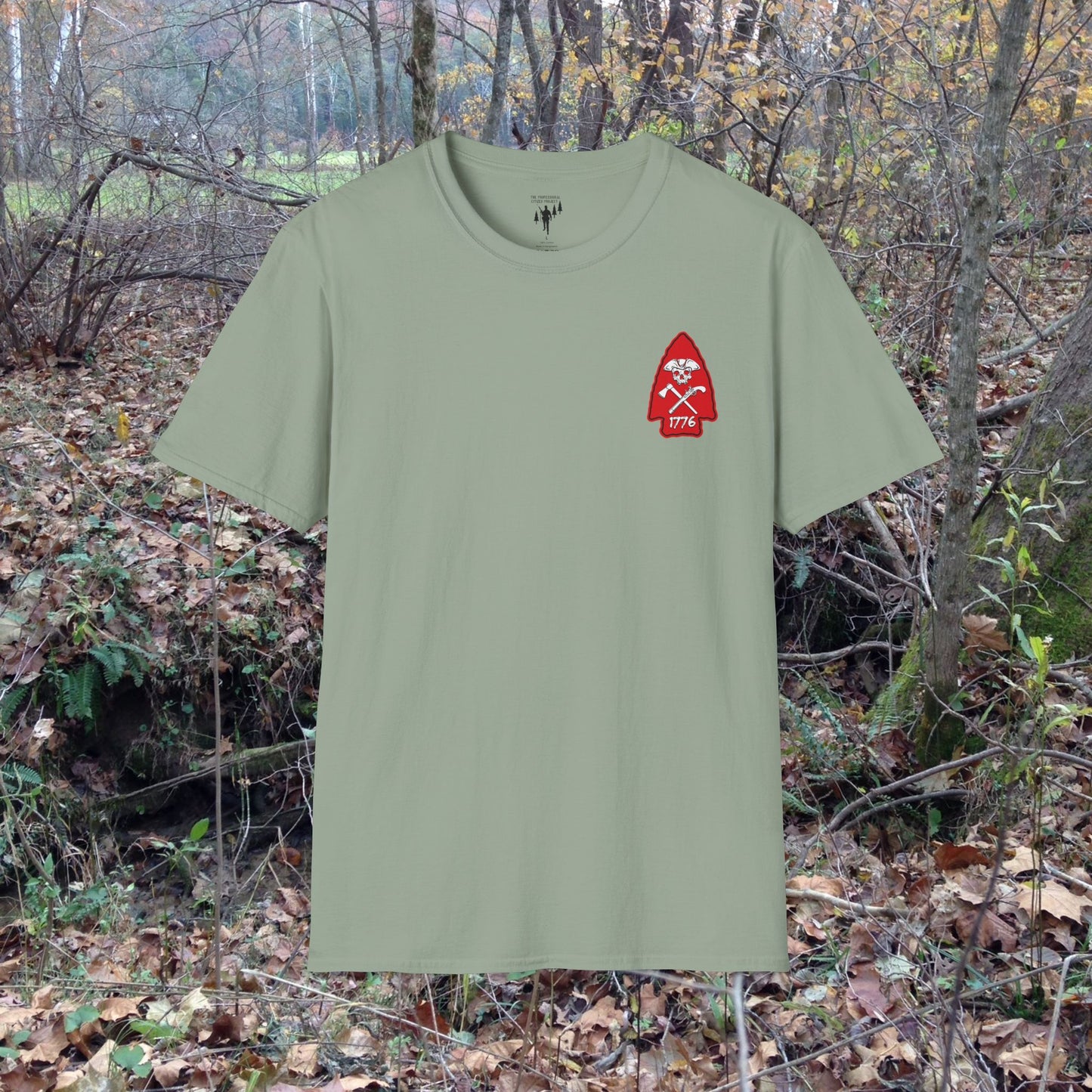 Rev War Arrowhead Left Chest Graphic T-Shirt