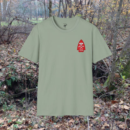 Rev War Arrowhead Left Chest Graphic T-Shirt