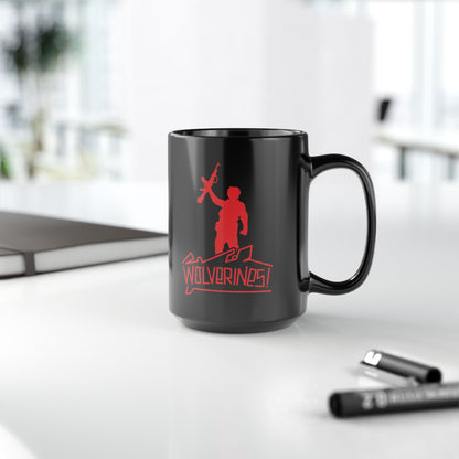Wolverines Mug in midnight black; 11 or 15 oz