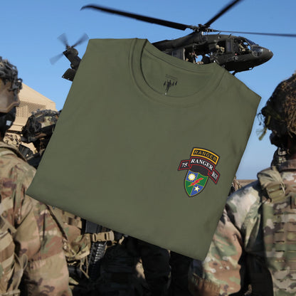 75th Ranger Regiment Left Chest Graphic T-Shirt
