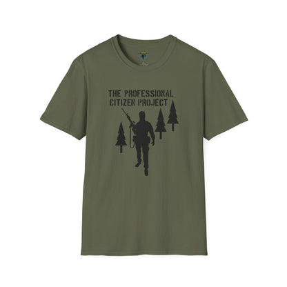 The Professional Citizen Project Unisex Softstyle T-Shirt (Large Front Graphic)