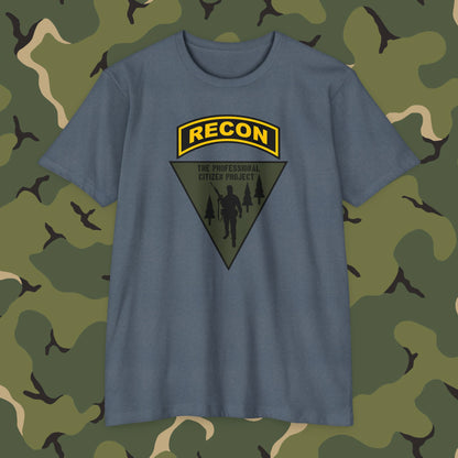 Pro Citizen Project Recon T-Shirt (black and gold tab front print)