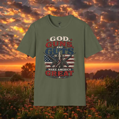 God, guns, and guts Graphic T-Shirt