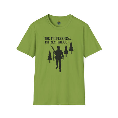 The Professional Citizen Project Unisex Softstyle T-Shirt (Large Front Graphic)