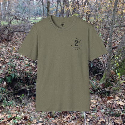 2nd Amendment Vintage Style Left Chest Graphic T-Shirt