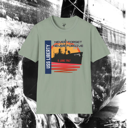 Vintage USS Liberty Graphic T-Shirt
