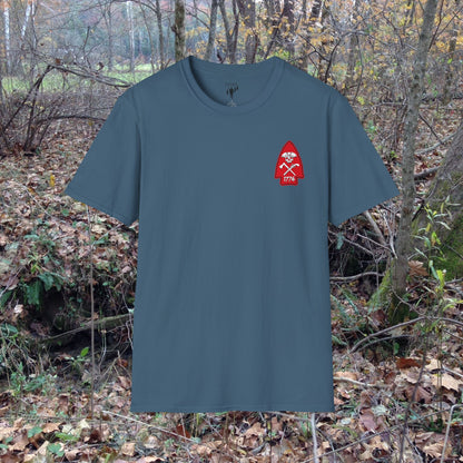Rev War Arrowhead Left Chest Graphic T-Shirt