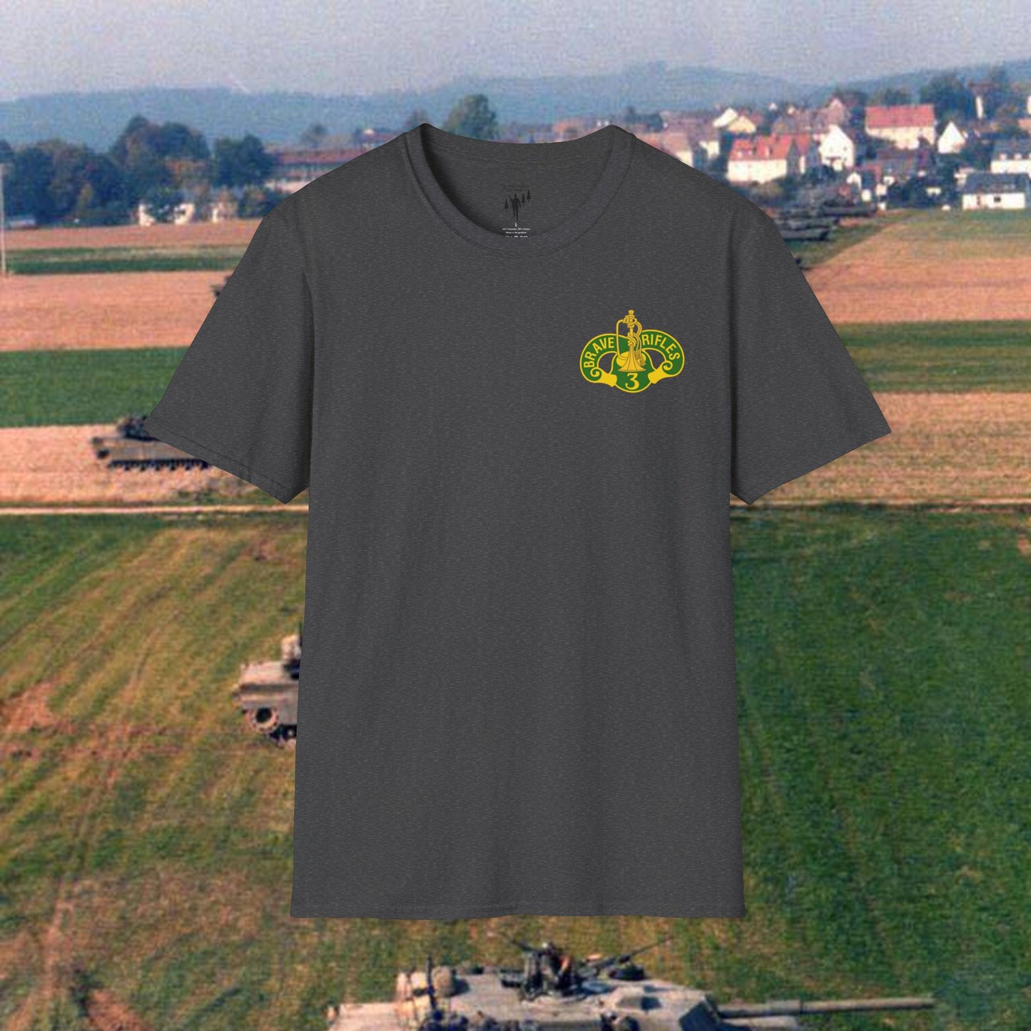 3 ACR Brave Rifles Left Chest Graphic T-Shirt