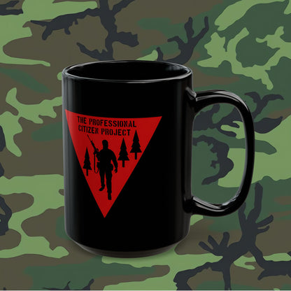 Pro Citizen Coffee Nightfighter Mug in midnight black; 11 or 15 oz