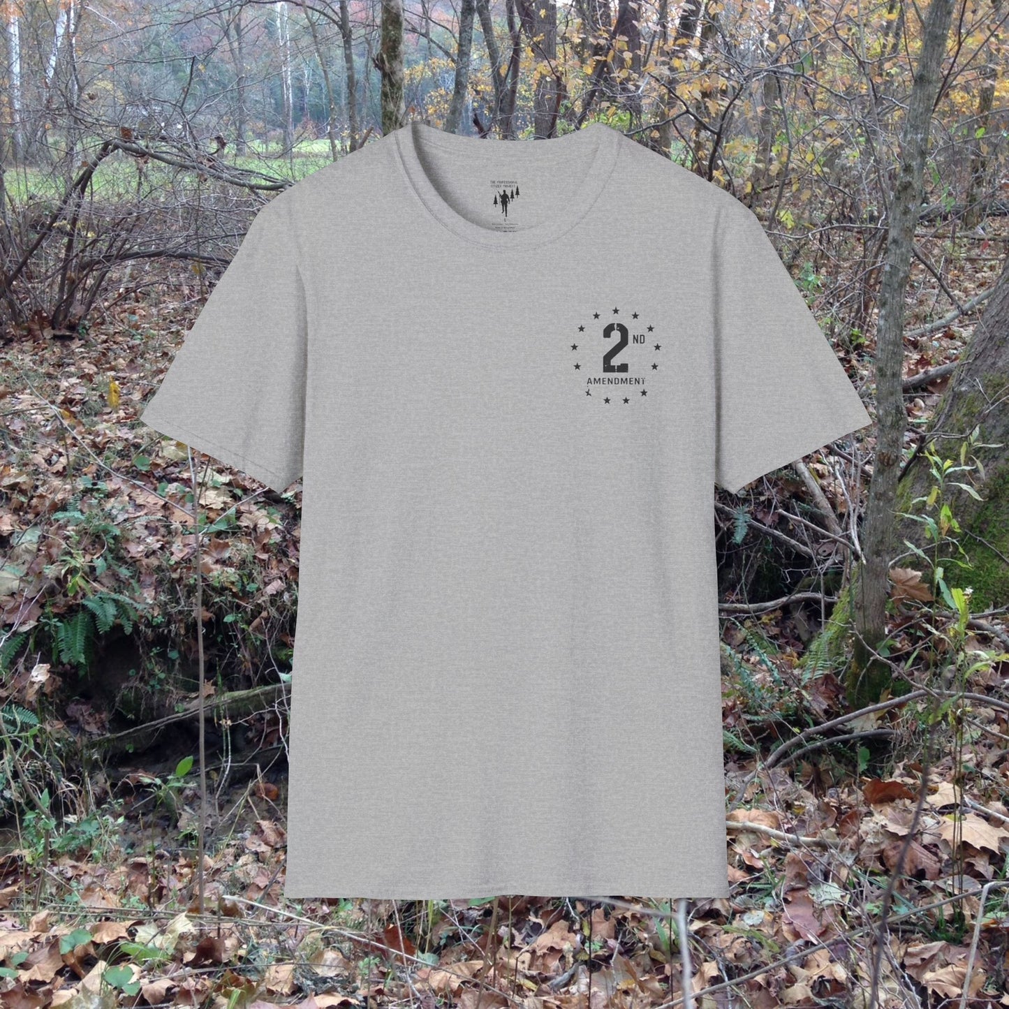 2nd Amendment Vintage Style Left Chest Graphic T-Shirt