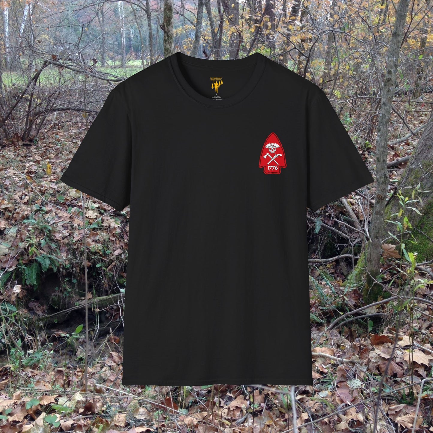 Rev War Arrowhead Left Chest Graphic T-Shirt