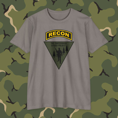 Pro Citizen Project Recon T-Shirt (black and gold tab front print)
