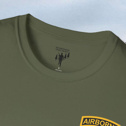 Airborne Wings and Tab Left Chest Graphic T-Shirt