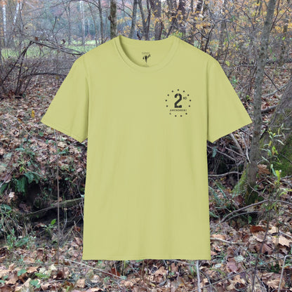 2nd Amendment Vintage Style Left Chest Graphic T-Shirt