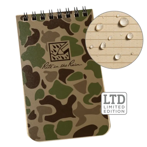 Rite in the Rain Weatherproof Top-Spiral Notebook Duck Camouflage