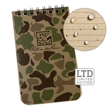 Rite in the Rain Weatherproof Top-Spiral Notebook Duck Camouflage