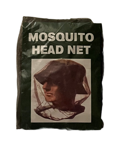 Mosquito Headnet, Green, New  (CLEARANCE)
