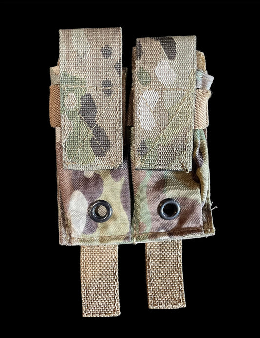 ATS Tactical Double Pistol Mag pouch, Multicam New (Garage Sale Item)