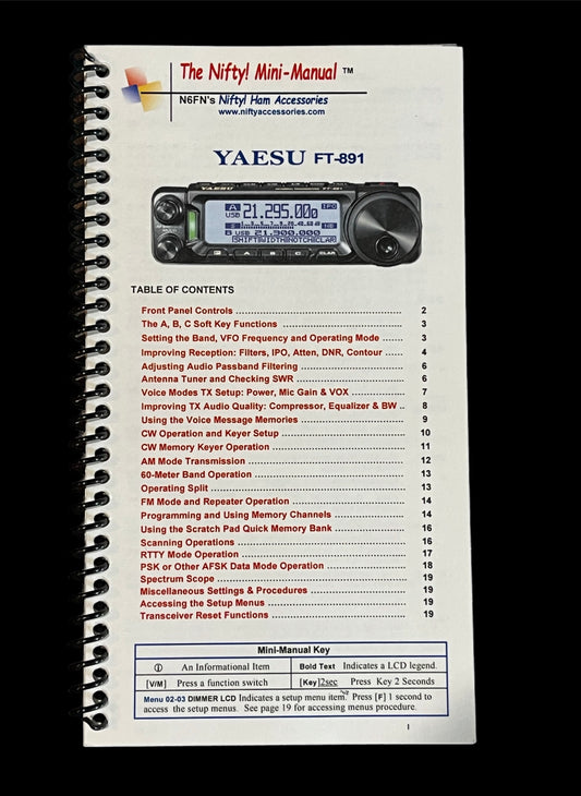 Yaesu 891 quick reference manual New (Garage Sale Item)