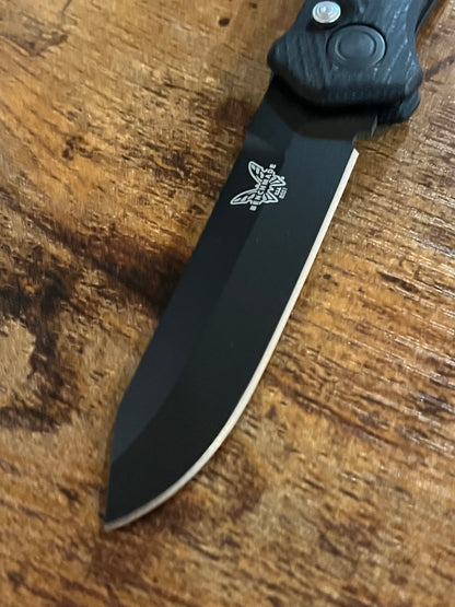 Benchmade Mediator Automatic Knife Black G-10 (3.3" Black) 8551BK New, open box