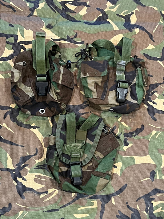 Surplus M81 Woodland Canteen Pouches (sold per each) (Garage Sale Item)
