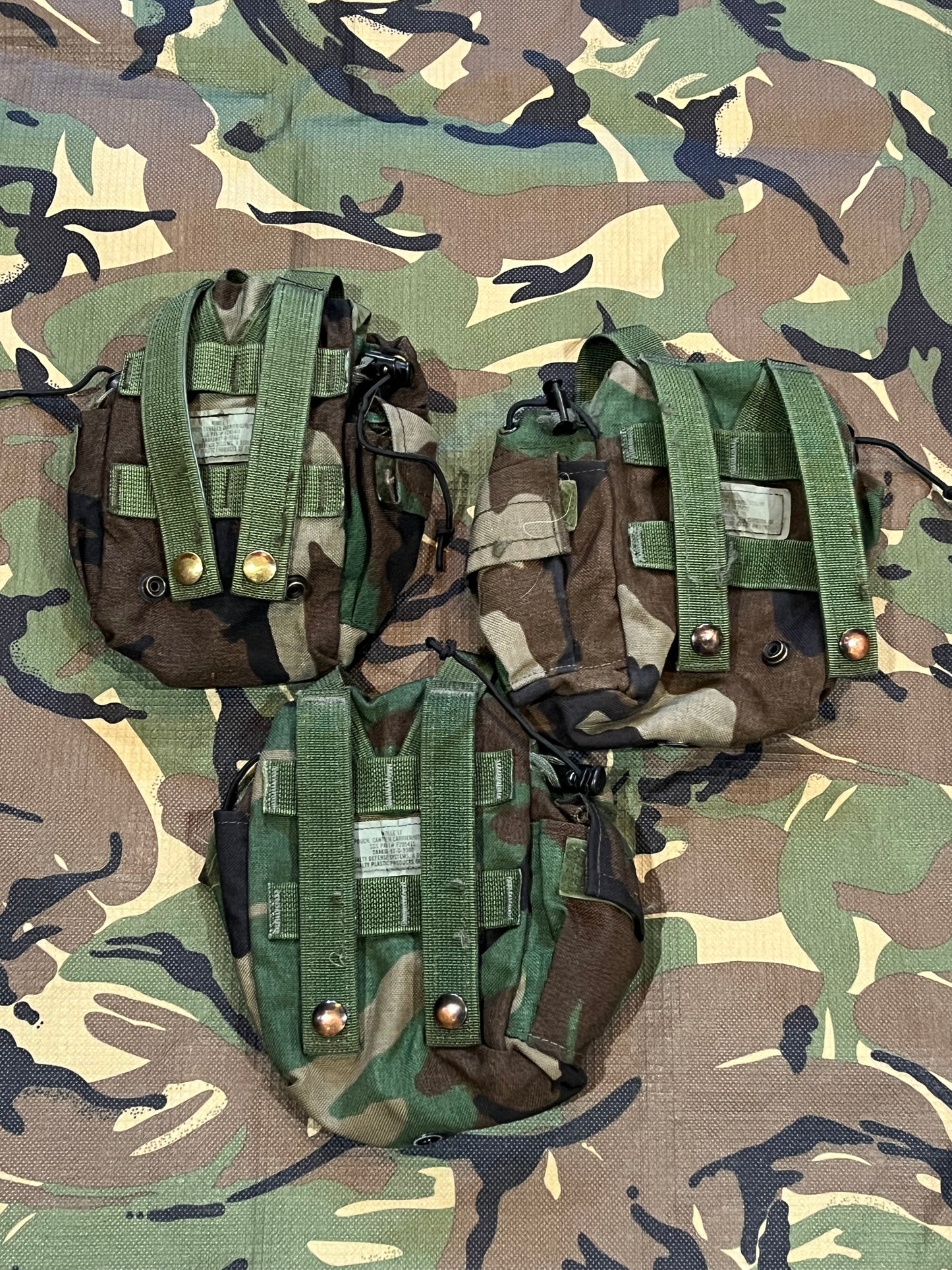 Surplus M81 Woodland Canteen Pouches (sold per each) (Garage Sale Item)
