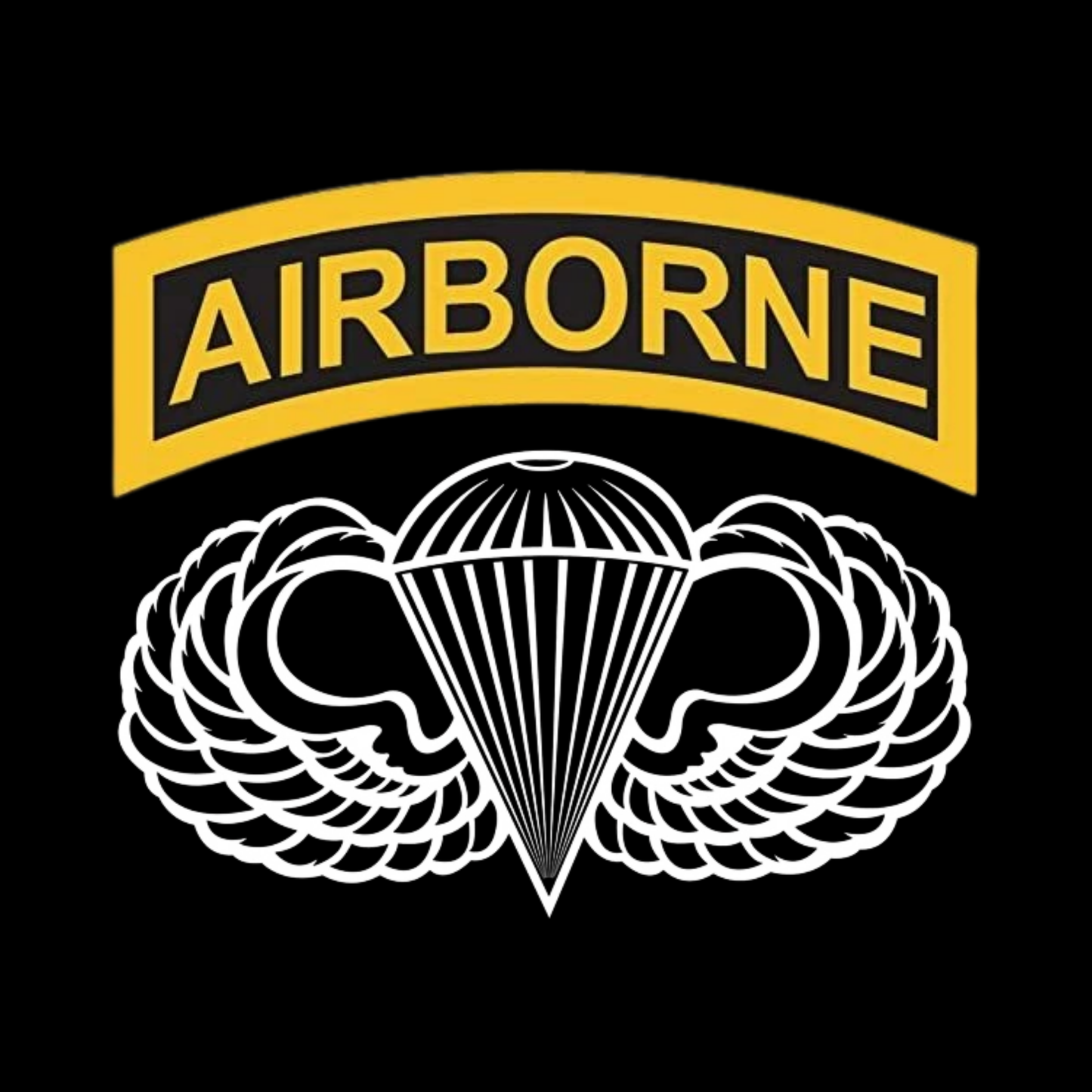 Airborne Wings and Tab Decal