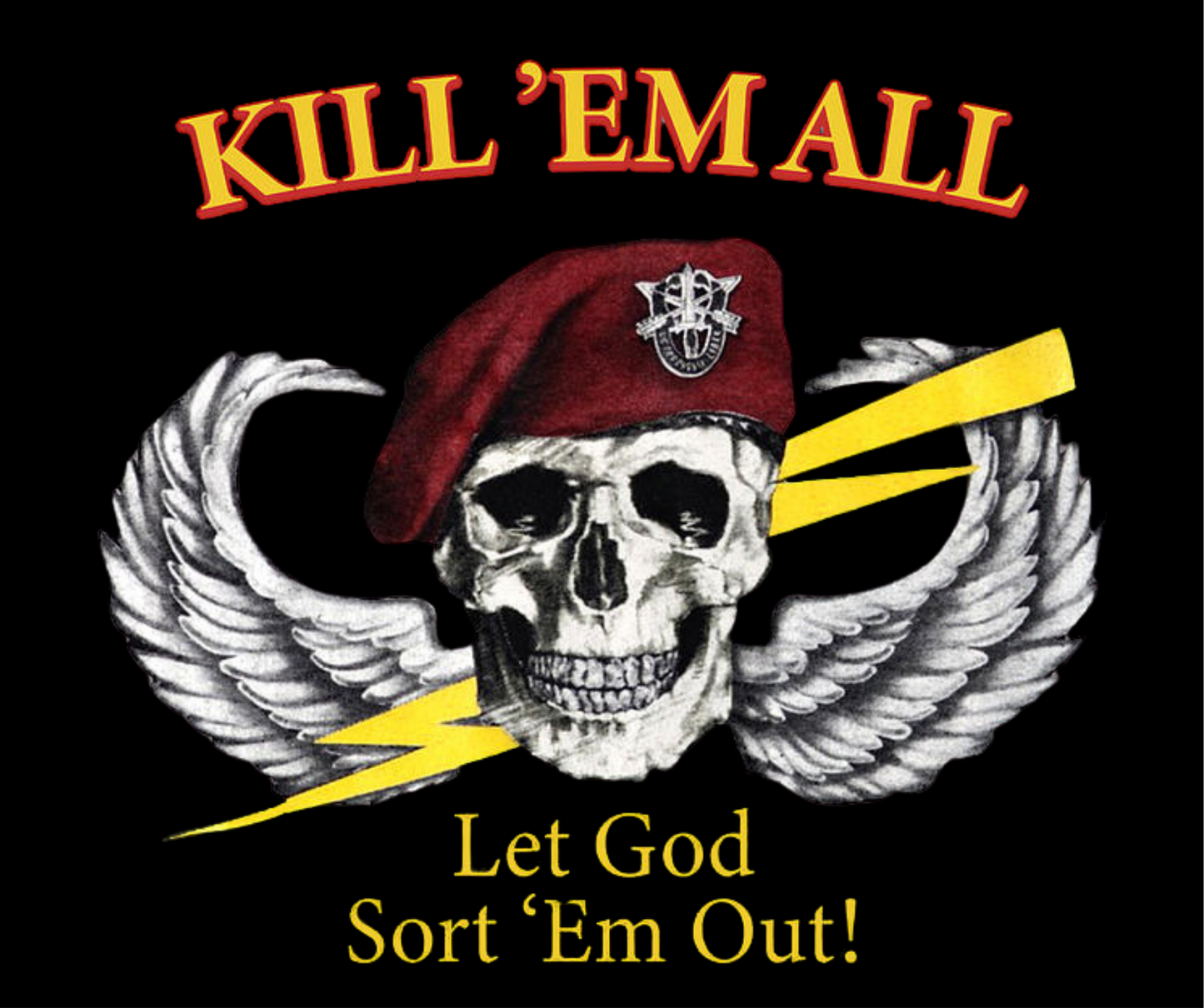 Vintage Kill Em All Decal