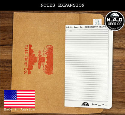 M.A.D. Gear Company Contingency Planner - Notes Expansion