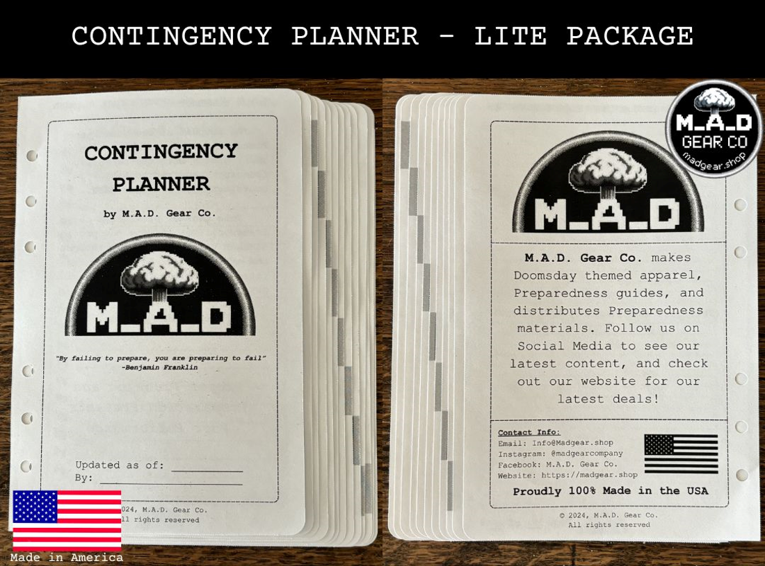 M.A.D. Gear Company Contingency Planner - Lite Package