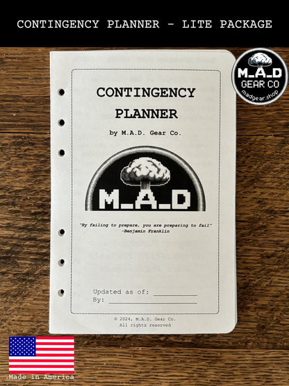 M.A.D. Gear Company Contingency Planner - Lite Package