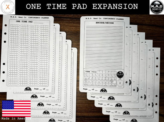 M.A.D. Gear Company Contingency Planner - One Time Pad Expansion