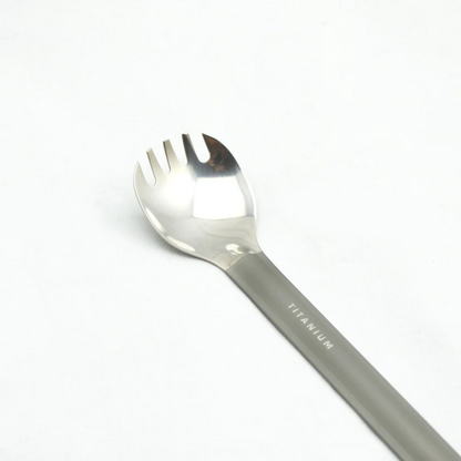 Toaks Titanium Long Handled Spork with Polished Bowl