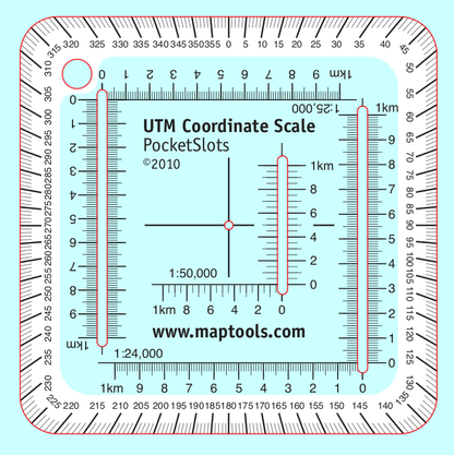 Pocket Sized UTM Slot Tool - Degrees