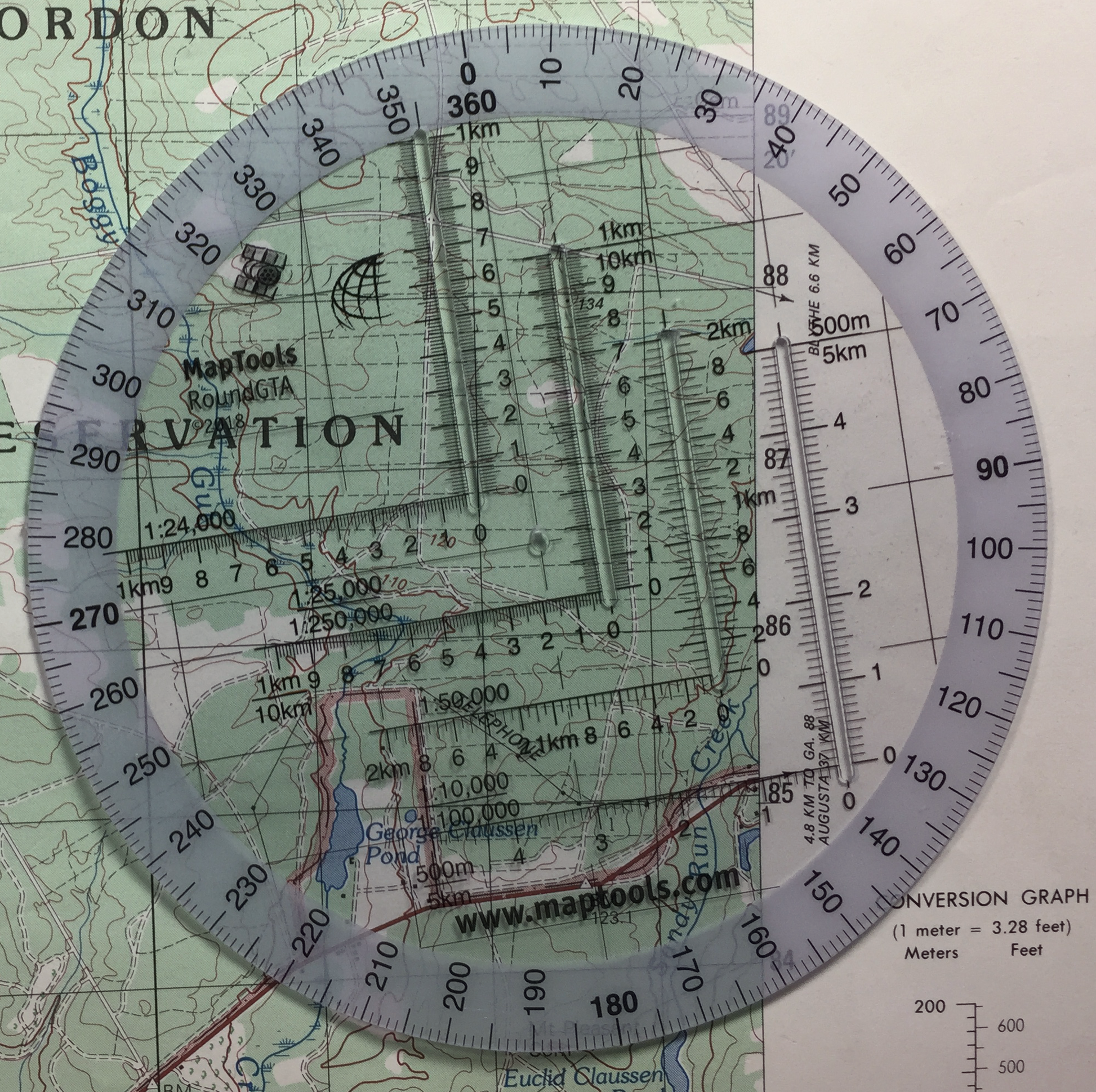 of Military UTMMGRS Coordinate Scale Map Reading and Land Navigation  Topographical Map Scale Protractor and Grid Coordinate Reader Pairs with  Compass Stencil with Military Marking Symbols 