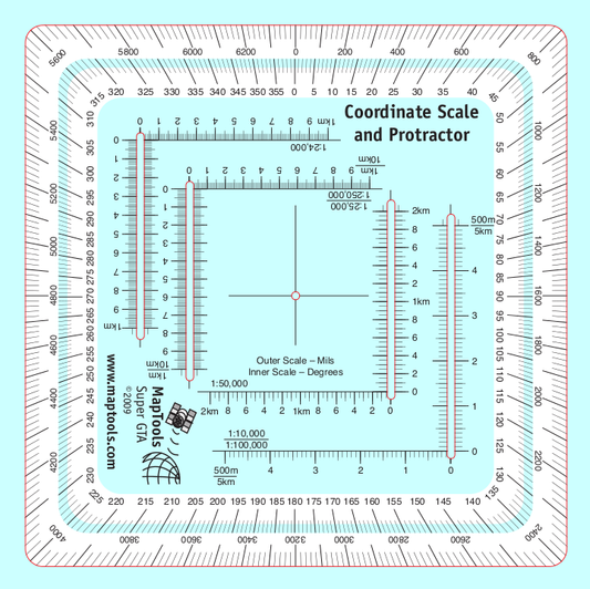 Improved Military Style UTM/MGRS Coordinate Scale aka "Super GTA"