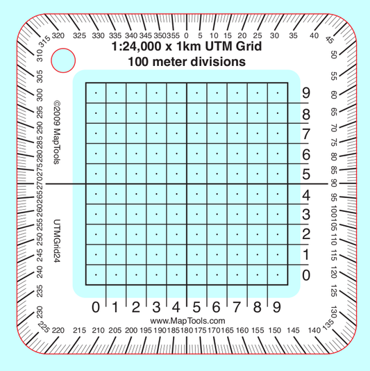 1:24,000 Scale Pocket Size UTM Grid