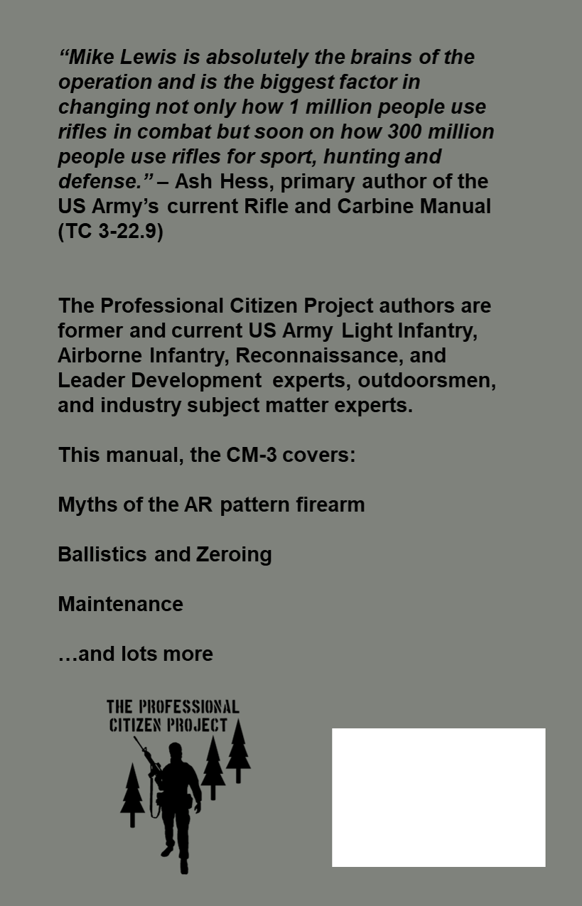 AR Pattern Rifle and Carbine Manual CM-3