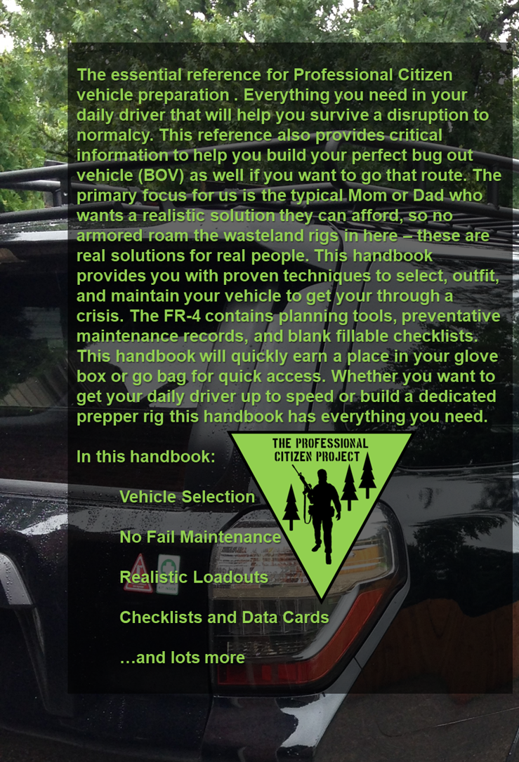 Bugout Vehicles for Normal People (Field Reference 4)